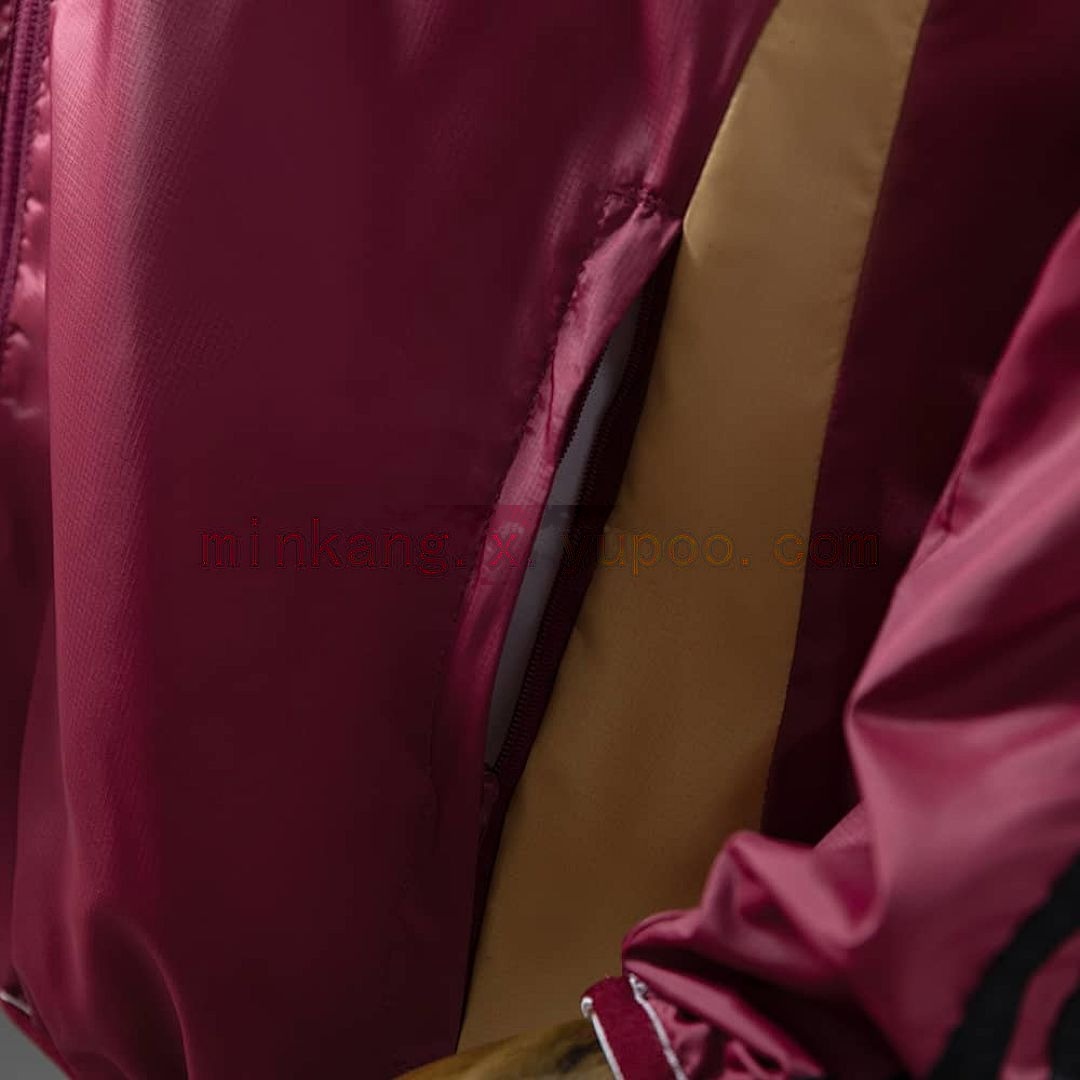 Roma Reversible Jacket Windbreaker - Red &amp; Beige S-XXL 5