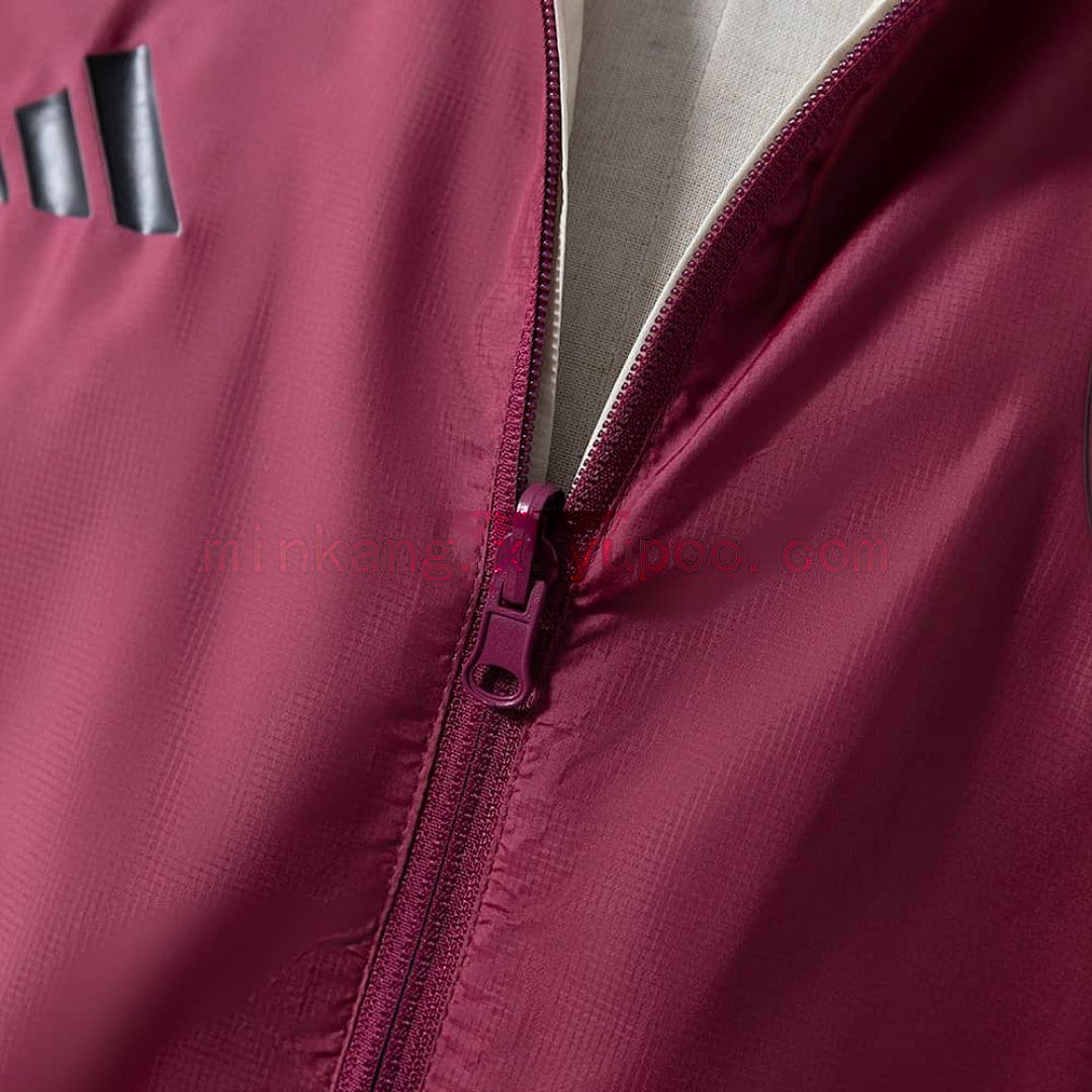 Roma Reversible Jacket Windbreaker - Red &amp; Beige S-XXL 7