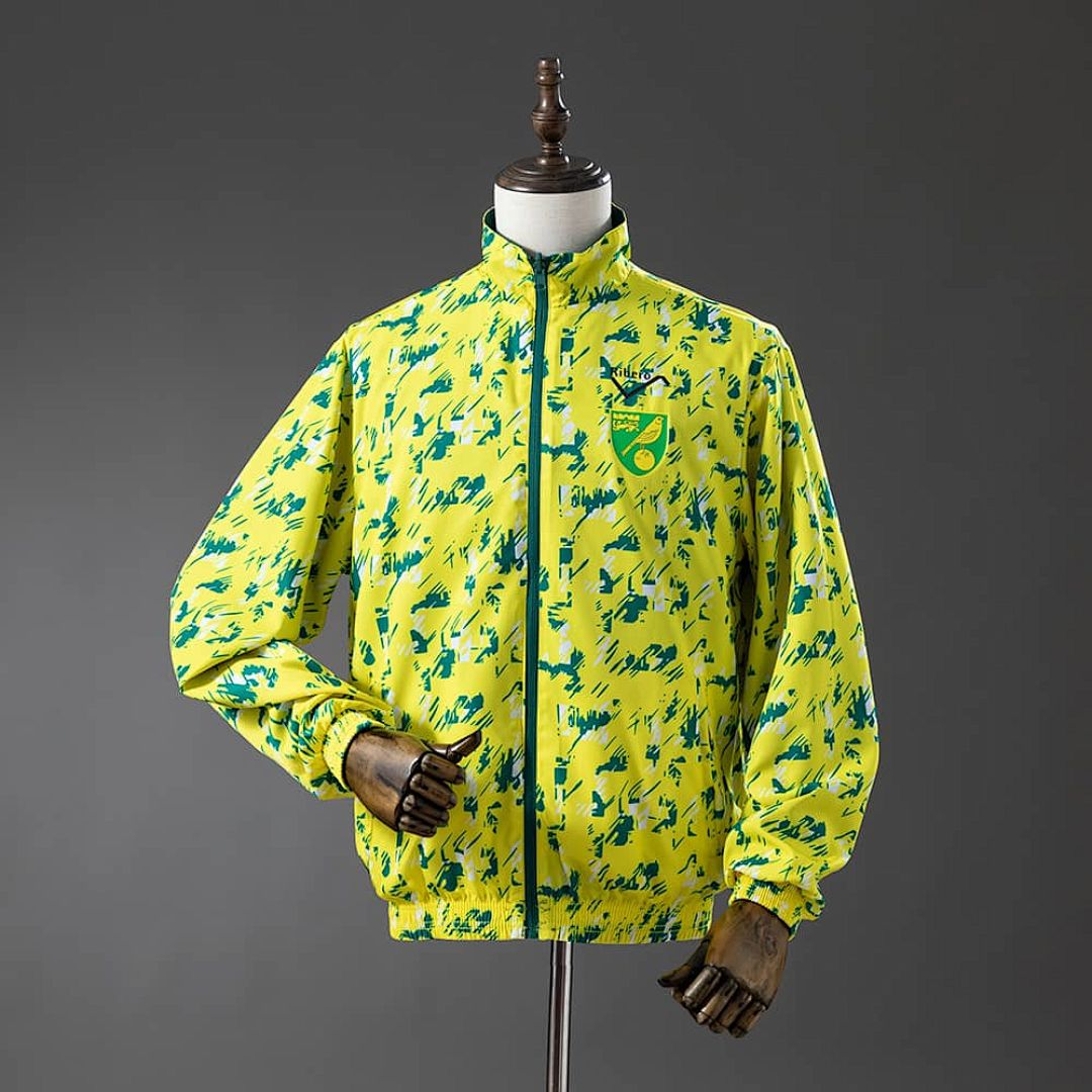 Norwich City Reversible Jacket Windbreaker - Blue &amp; Yellow S-XXL 2