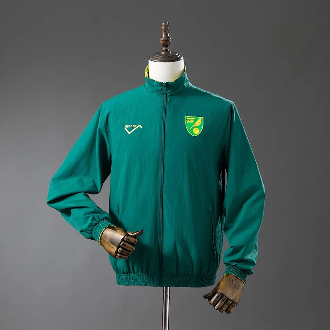 Norwich City Reversible Jacket Windbreaker - Blue &amp; Yellow S-XXL 3