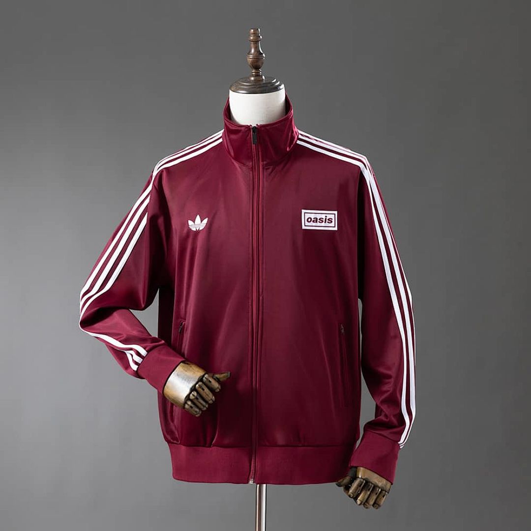 Oasis Flamingo Track Jacket - Burgundy S-XXL