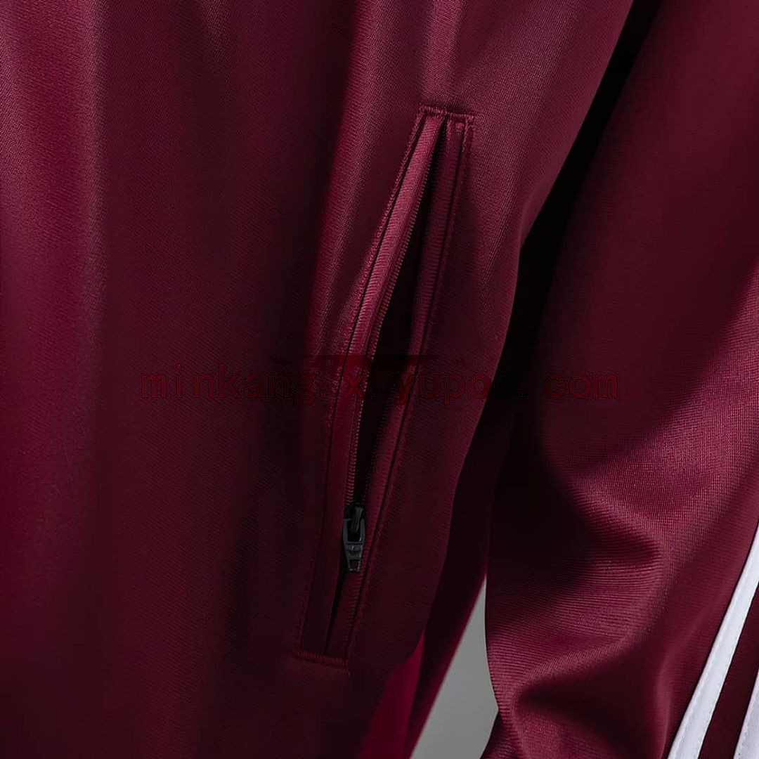 Oasis Flamingo Track Jacket - Burgundy S-XXL 2