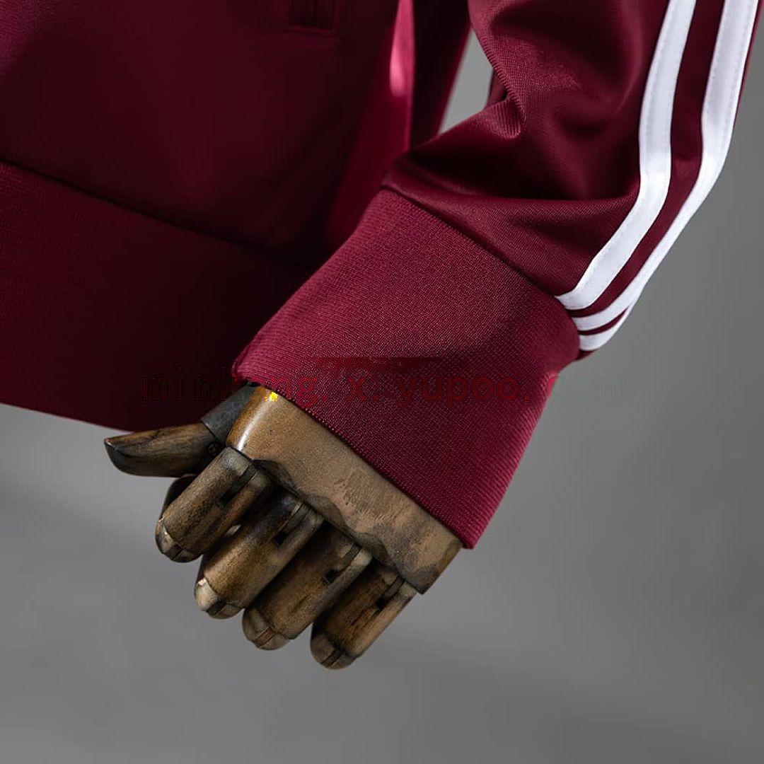 Oasis Flamingo Track Jacket - Burgundy S-XXL 3