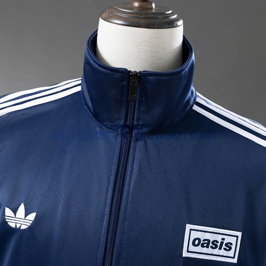 Oasis Flamingo Track Jacket - Navy Blue S-XXL 8