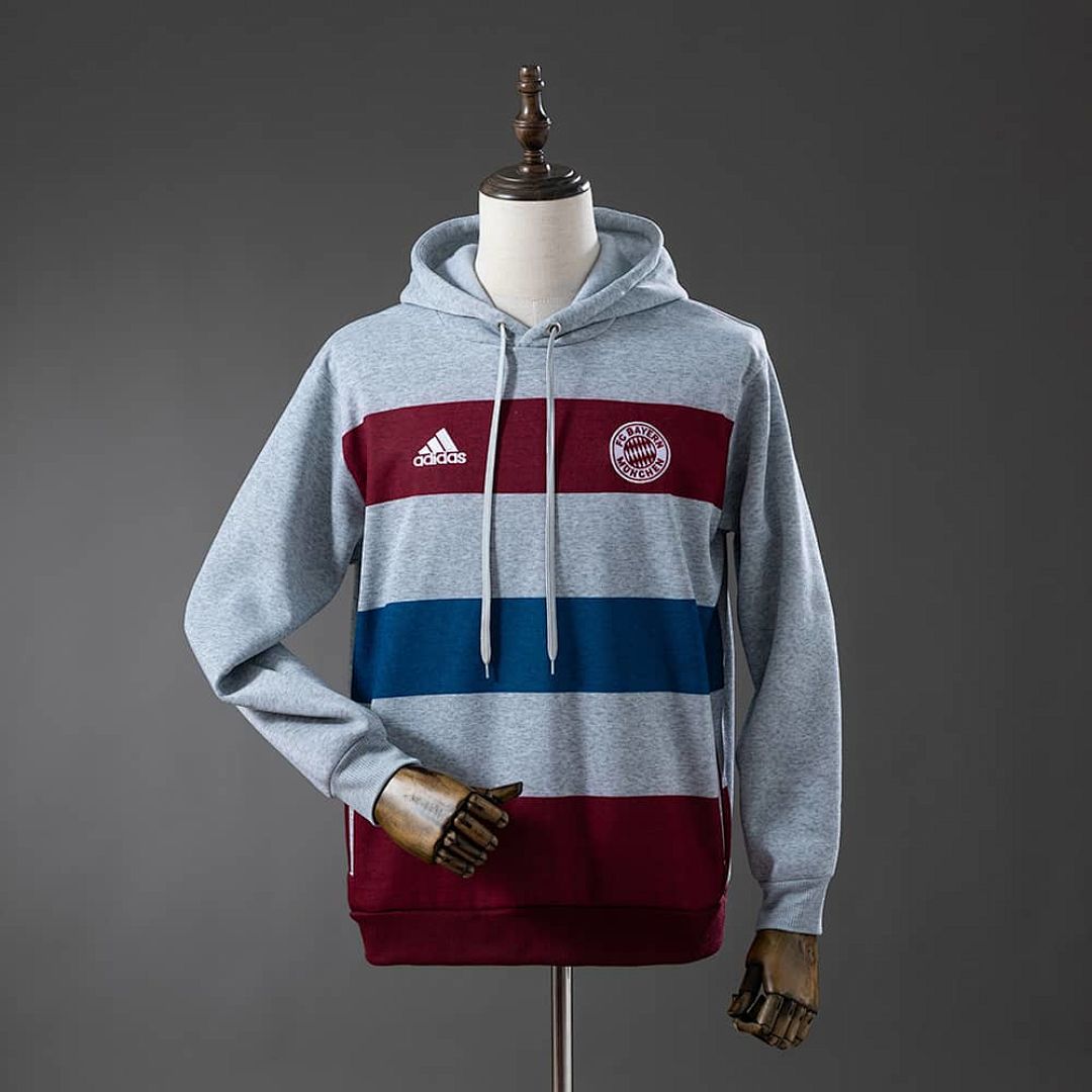 Bayern Munich 14_15 Hooded Sweatshirt - Grey S-XXL