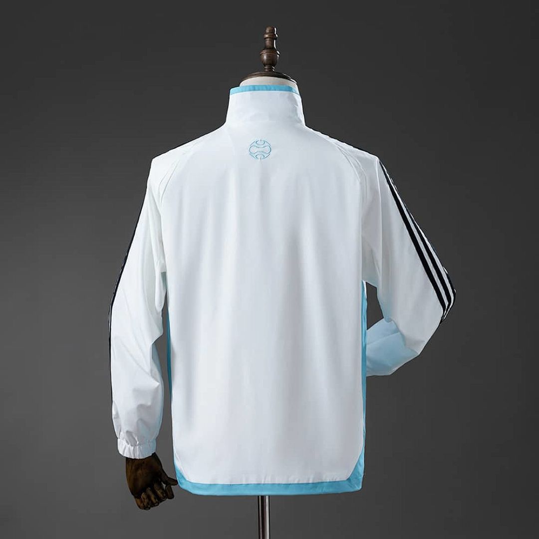 Argentina 05_06 Retro Windbreaker - White &amp; Blue S-XXL 2