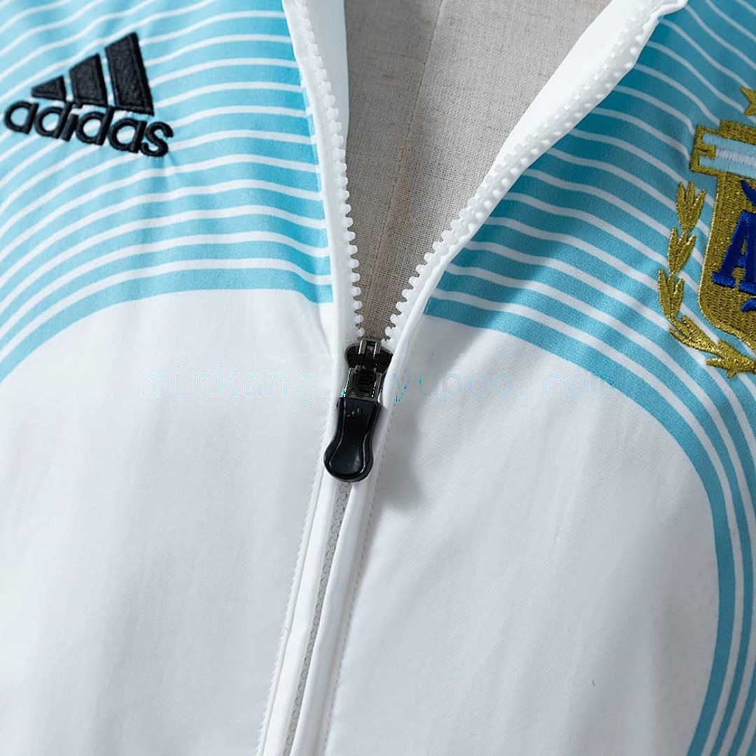Argentina 05_06 Retro Windbreaker - White &amp; Blue S-XXL 5