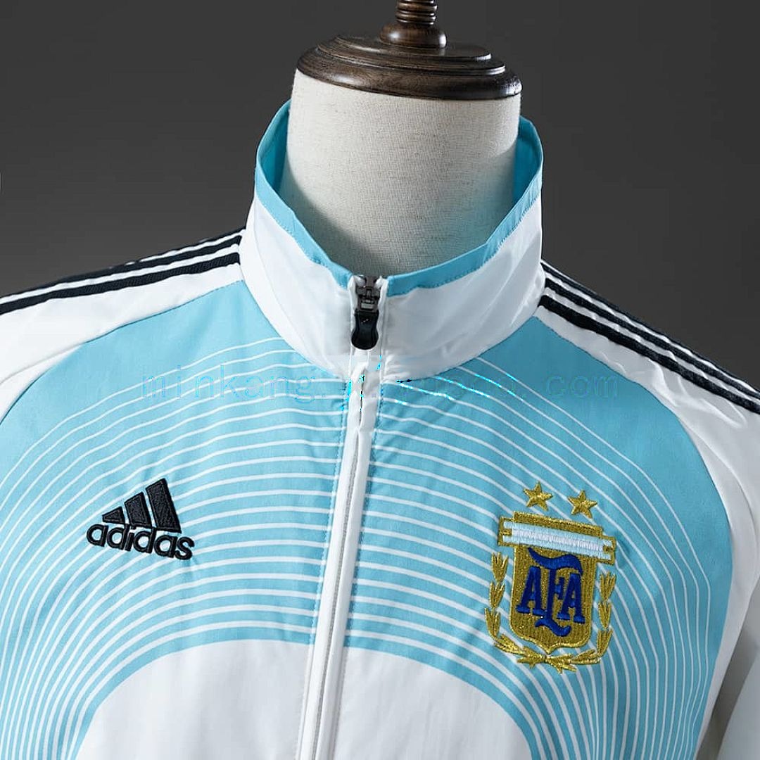 Argentina 05_06 Retro Windbreaker - White &amp; Blue S-XXL 8
