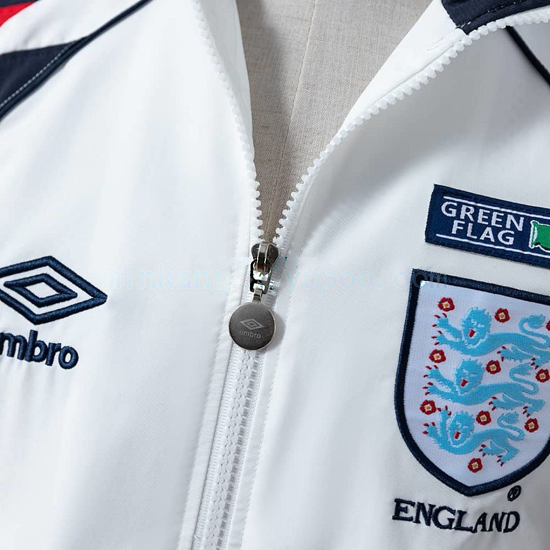 England 1998 Retro Windbreaker - White S-XXL 5