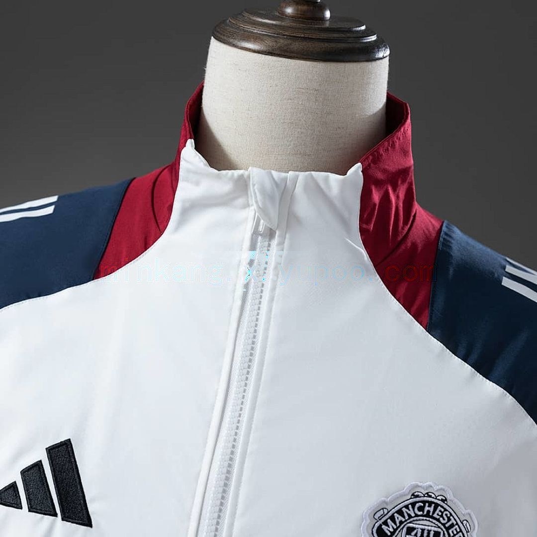 M-U Windbreaker - White &amp; Navy Blue S-XXL 8
