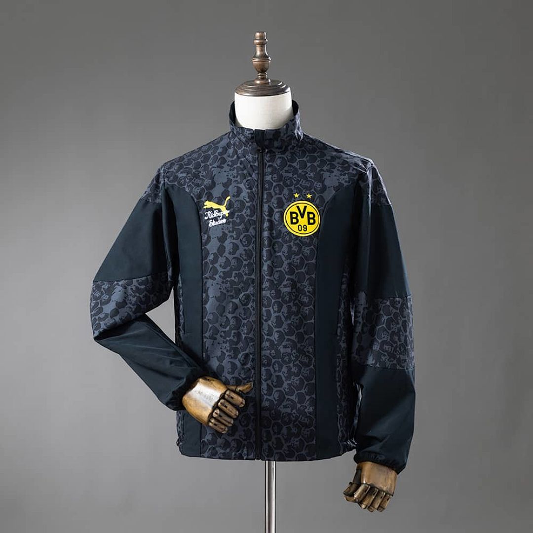 Borussia Dortmund reversible chaqueta chubasquero- negro S-XXL