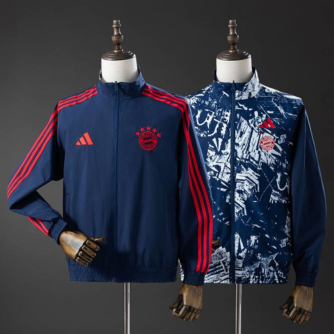 Bayern Munich 25_26 reversible chaqueta chubasquero - azul marino azul S-3XL