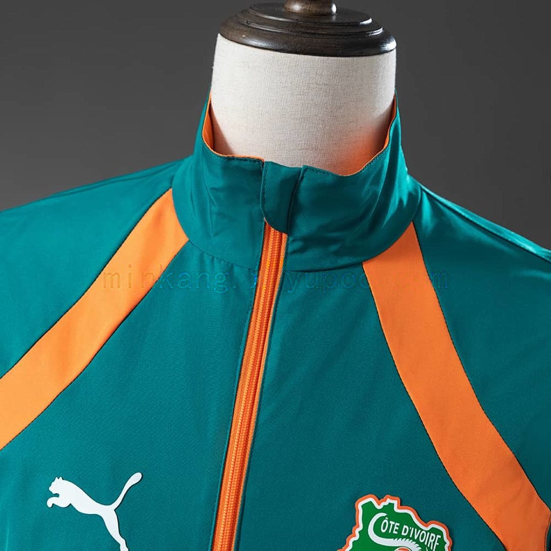 Ivory Coast 2026 Reversible Jacket Windbreaker - Green &amp; Orange S-3XL 11