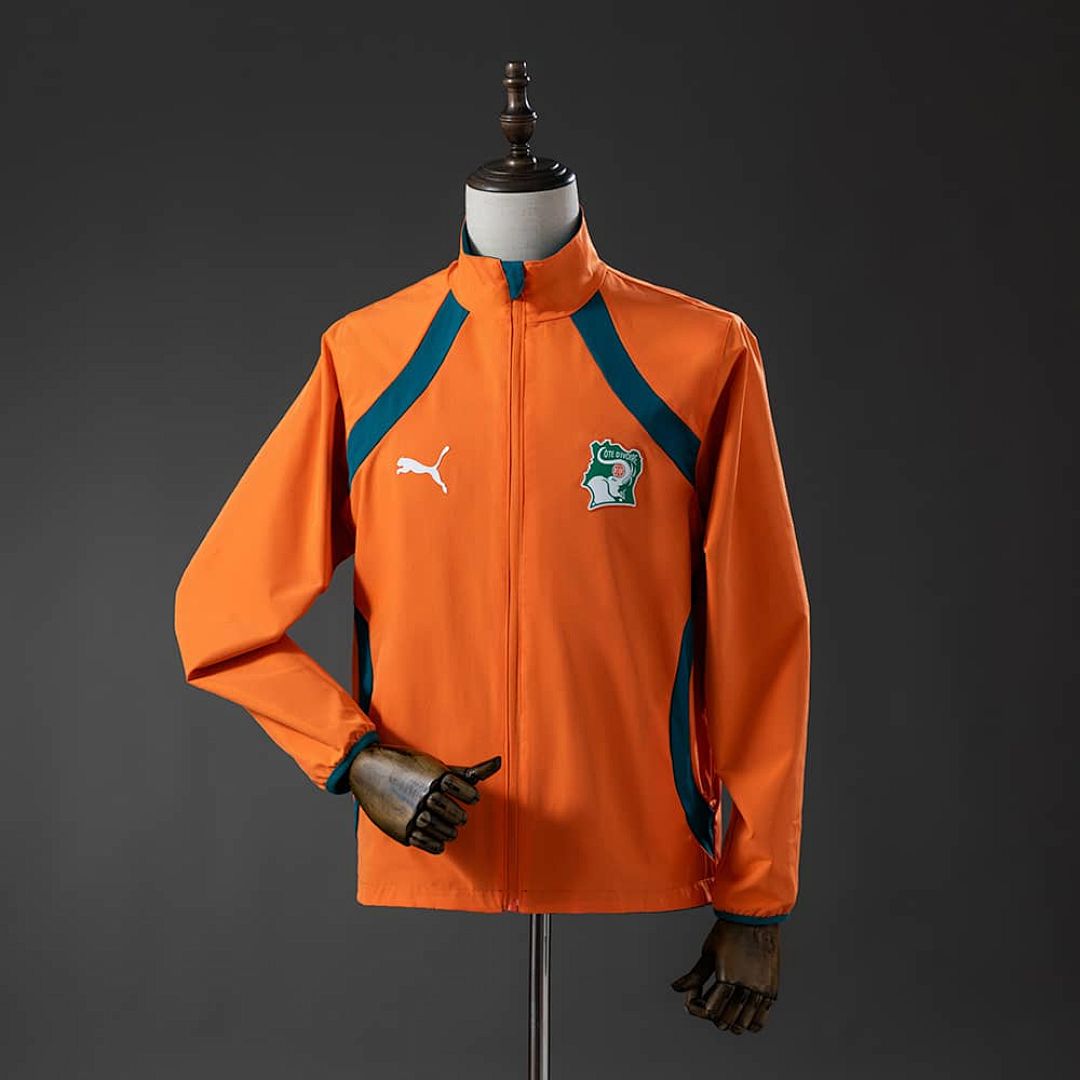 Ivory Coast 2026 Reversible Jacket Windbreaker - Green &amp; Orange S-3XL 2