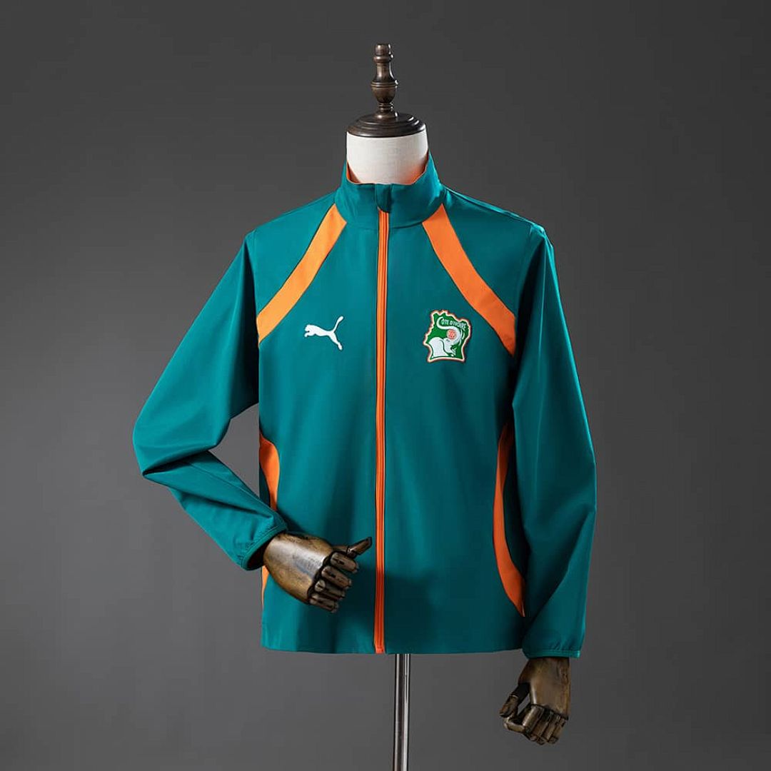 Ivory Coast 2026 Reversible Jacket Windbreaker - Green &amp; Orange S-3XL 3