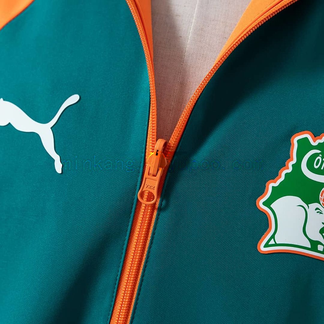 Ivory Coast 2026 Reversible Jacket Windbreaker - Green &amp; Orange S-3XL 8