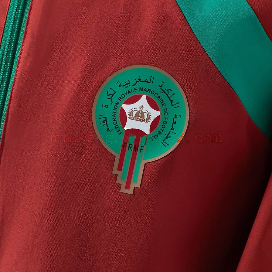 Morocco 2026 Reversible Jacket Windbreaker - Red &amp; Green S-3XL 10