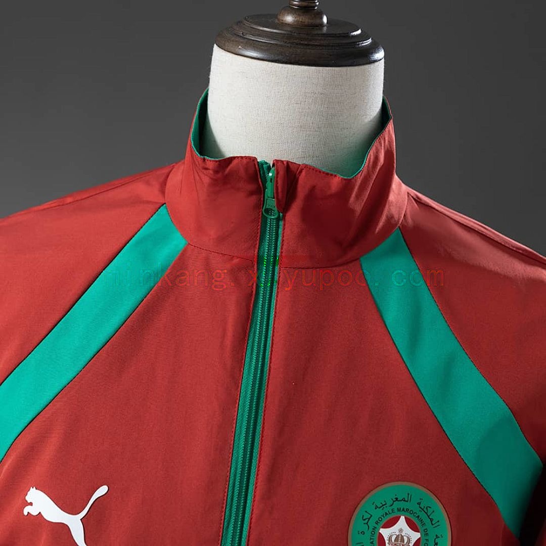 Morocco 2026 Reversible Jacket Windbreaker - Red &amp; Green S-3XL 11