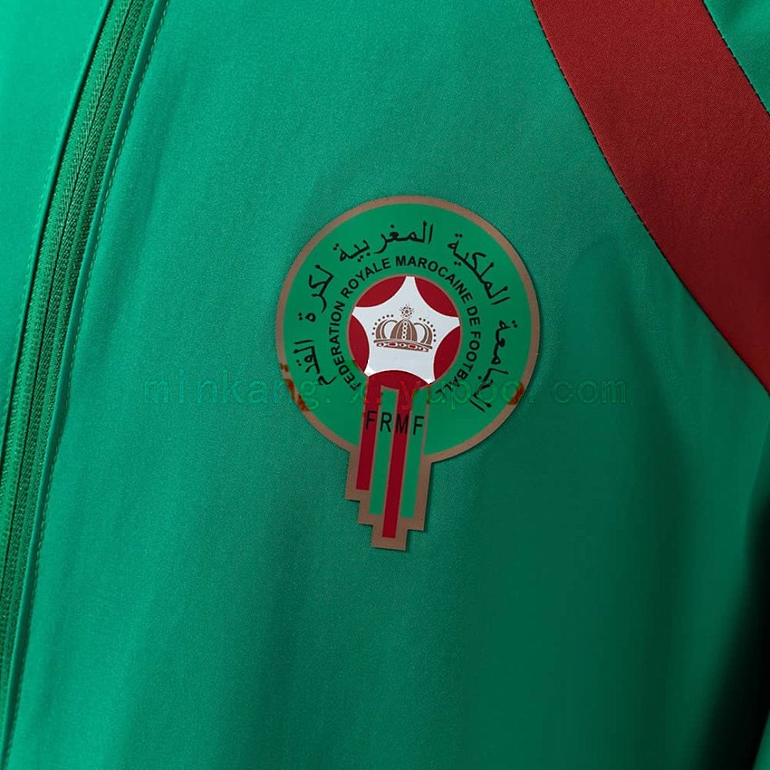 Morocco 2026 Reversible Jacket Windbreaker - Red &amp; Green S-3XL 4