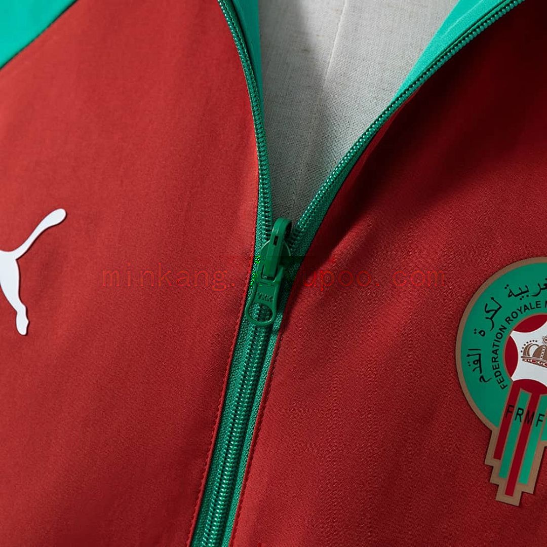 Morocco 2026 Reversible Jacket Windbreaker - Red &amp; Green S-3XL 8