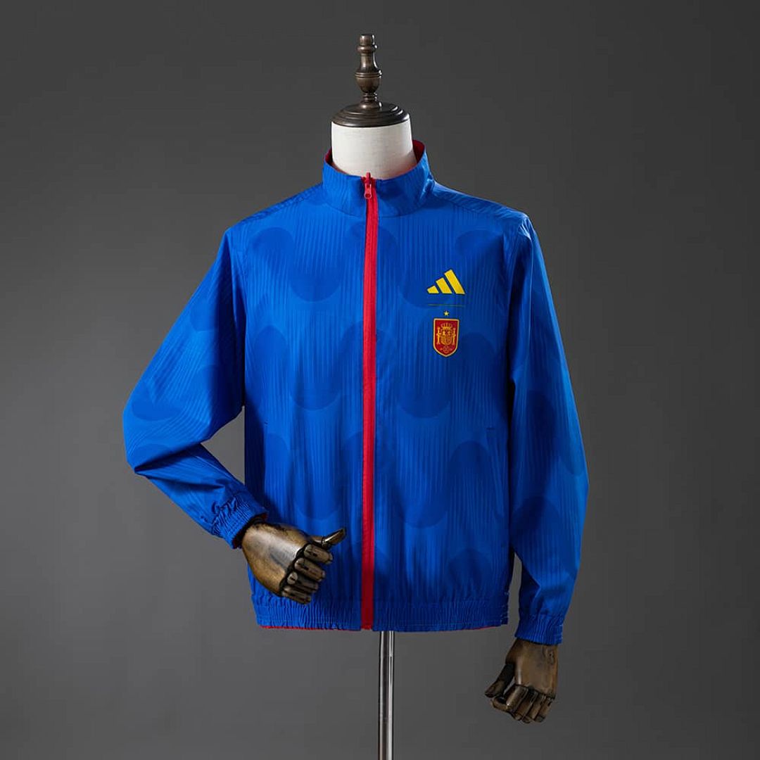 Spain 2026 Reversible Jacket Windbreaker - Red &amp; Blue S-3XL 2