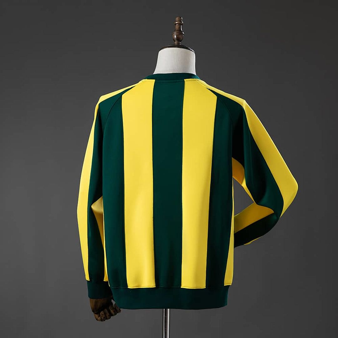 Brazil manche longue sweat - jaune &amp; vert M-3XL 2