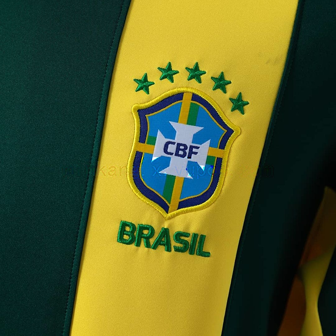 Brazil manche longue sweat - jaune &amp; vert M-3XL 5