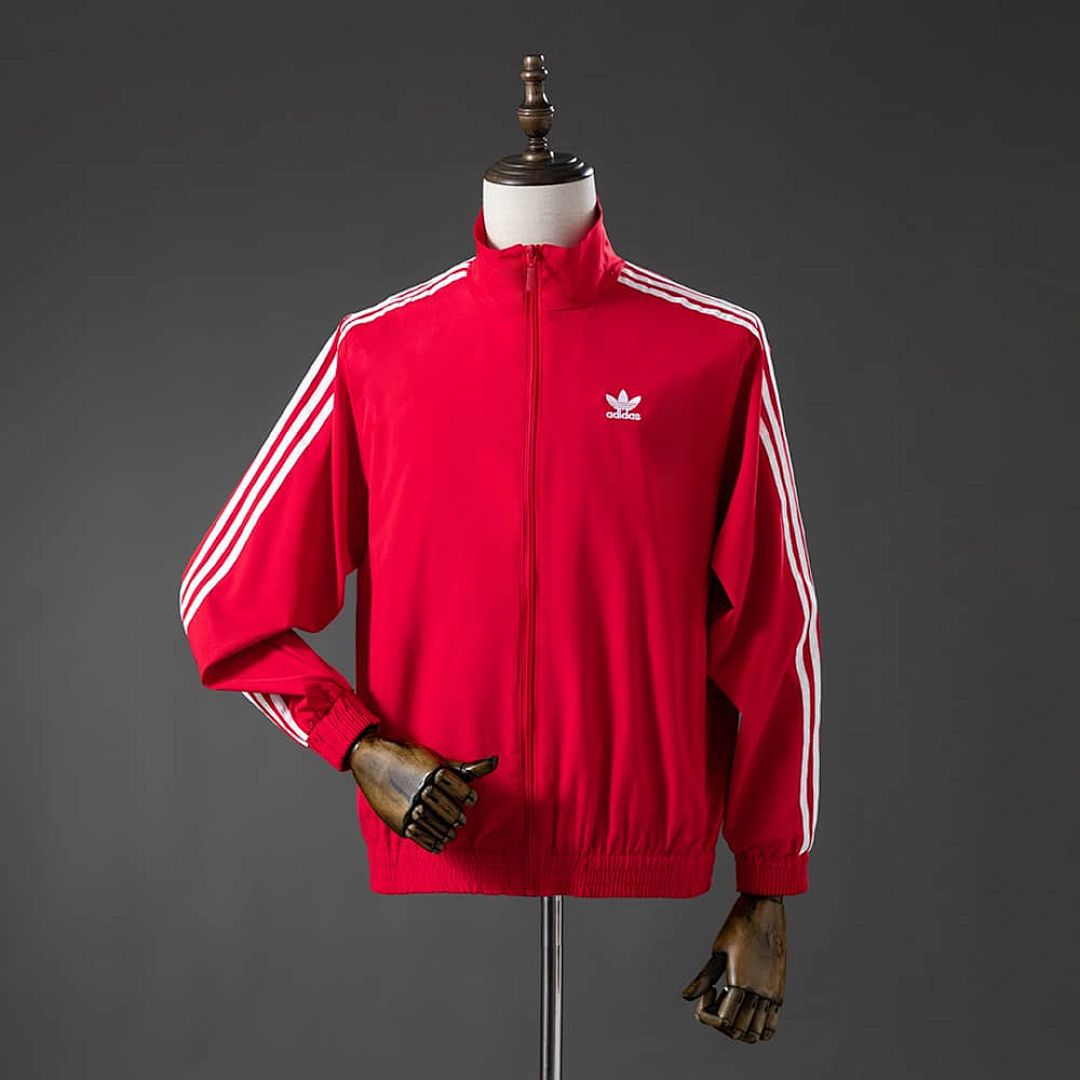 Three stripes red Windbreaker S-XXL