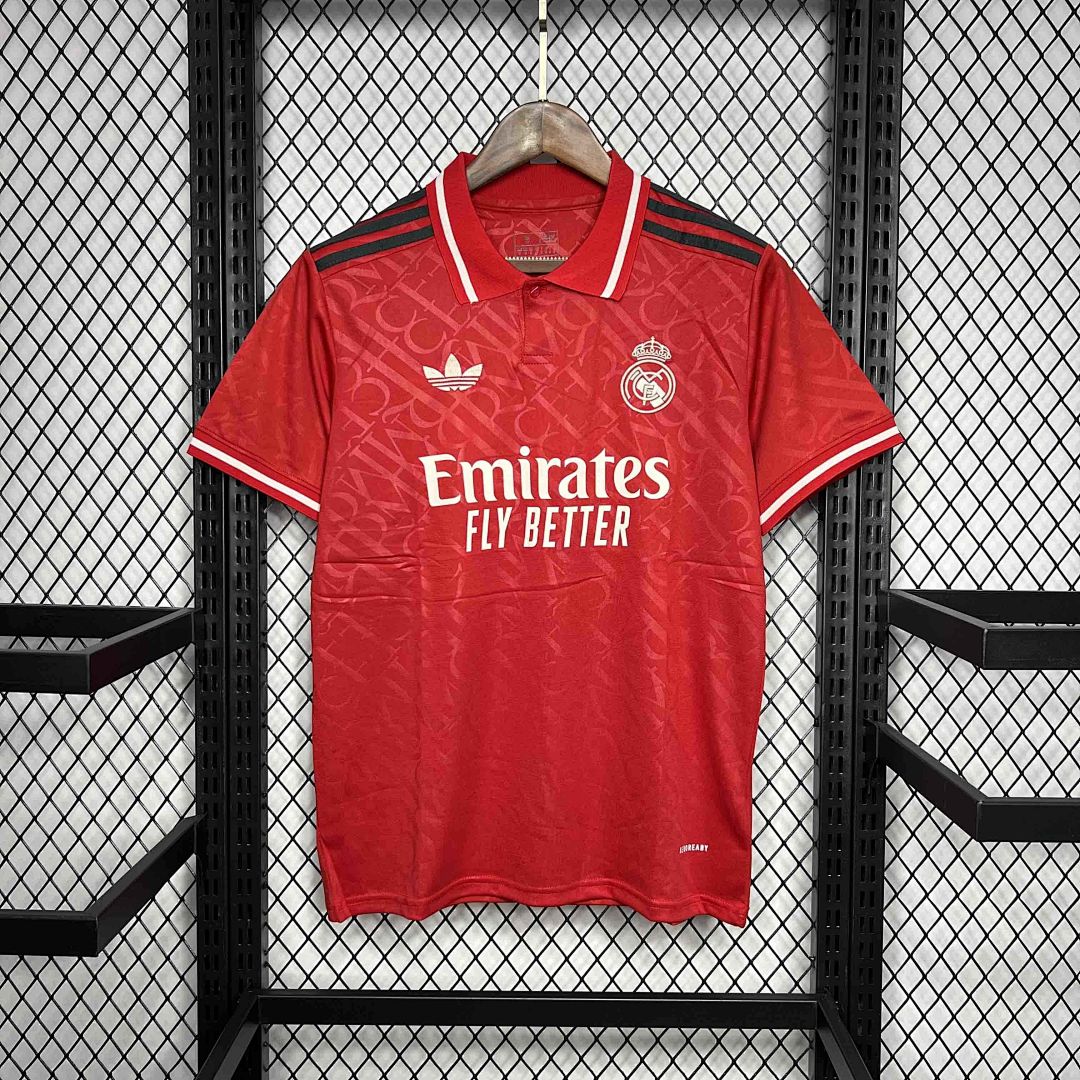 24-25 Real Madrid Red Kit Football Apparel