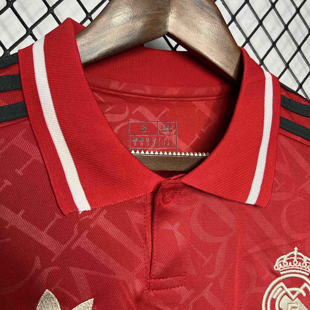 24-25 Real Madrid Red Kit Football Apparel 4