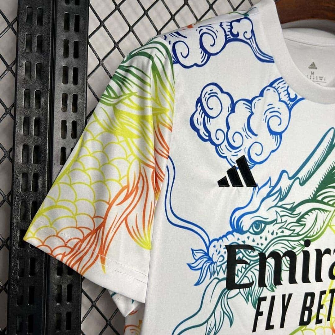 24-25 Real Madrid Rainbow Dragon White Training Kit 5