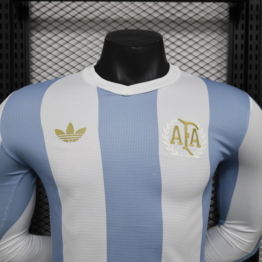 2024 jugador Edition manga larga Argentina 50th aniversario S-XXL 8