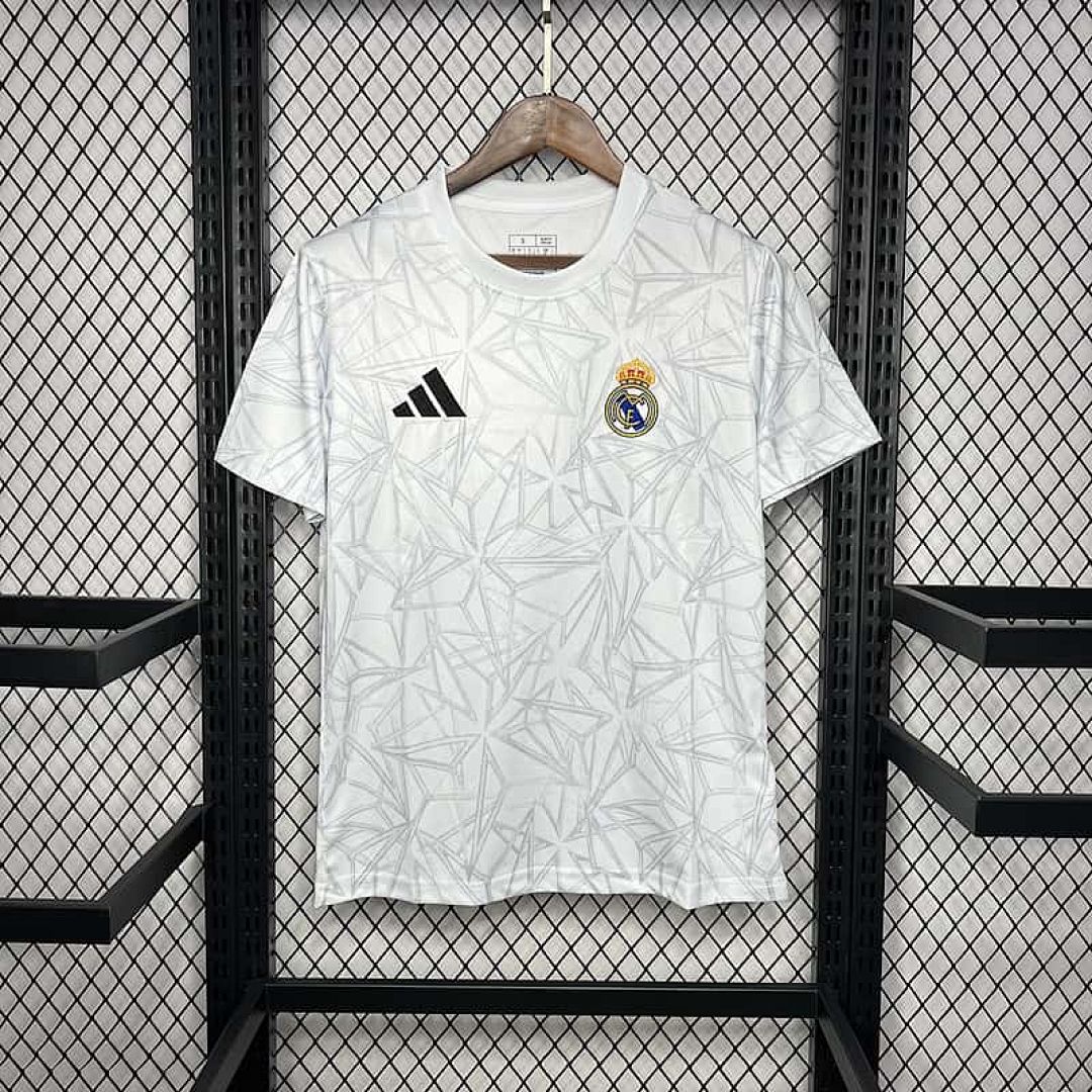 24-25 Real Madrid Pre-match White Training Kit