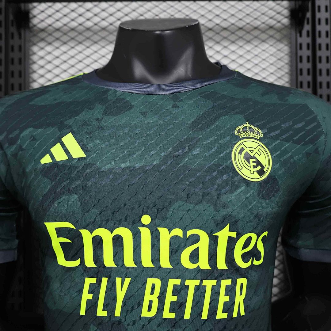 24-25 Real Madrid Special Edition Kit Green Player Version Shirt 4