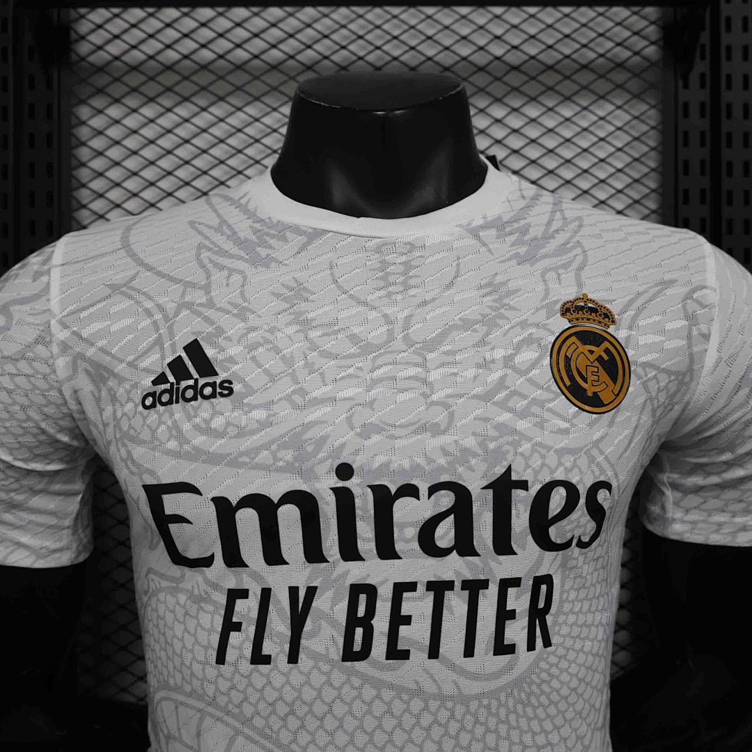 24-25 Real Madrid White Dragon Special Edition Player Version Shirt 5