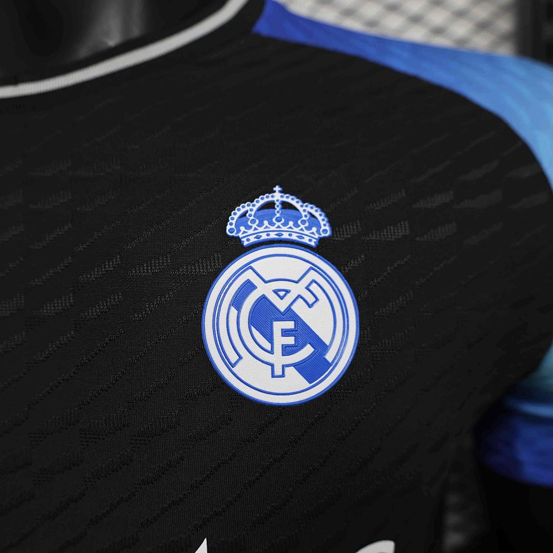24-25 Real Madrid Black and Blue Special Edition Player Version Shirt 5