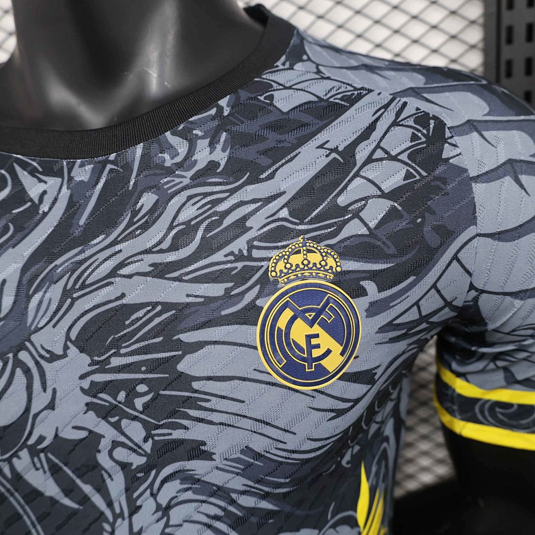 24-25 Real Madrid Grey Dragon Special Edition Player Version Shirt 3