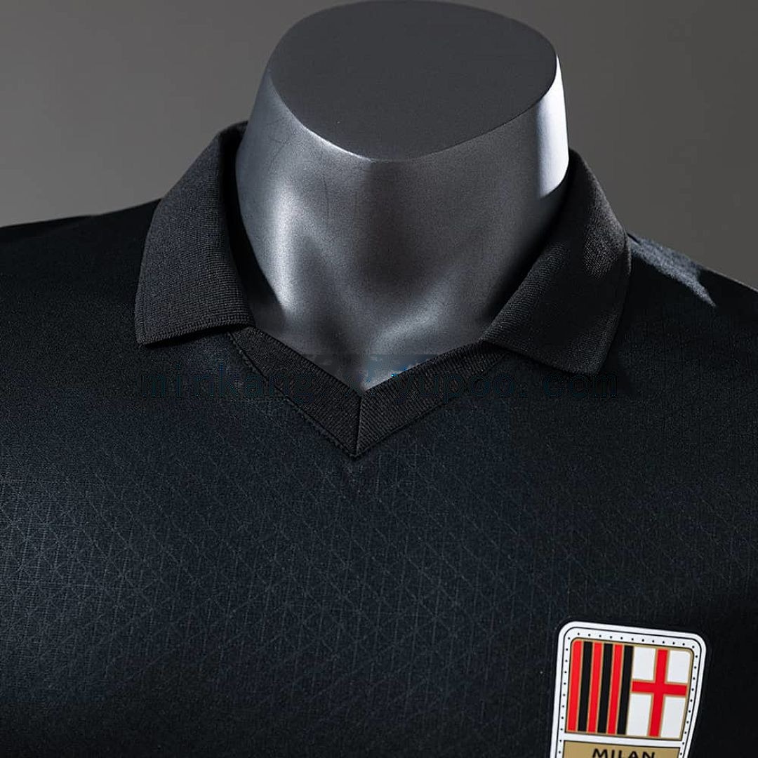 AC Milan 125th Anniversary Edition - Black Player Version Jersey S-3XL 5