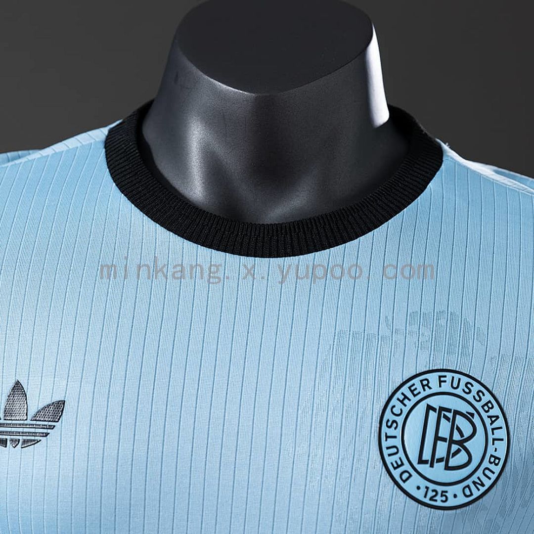 Germany 125th aniversario Edition azul versión jugador camiseta S-4XL 6