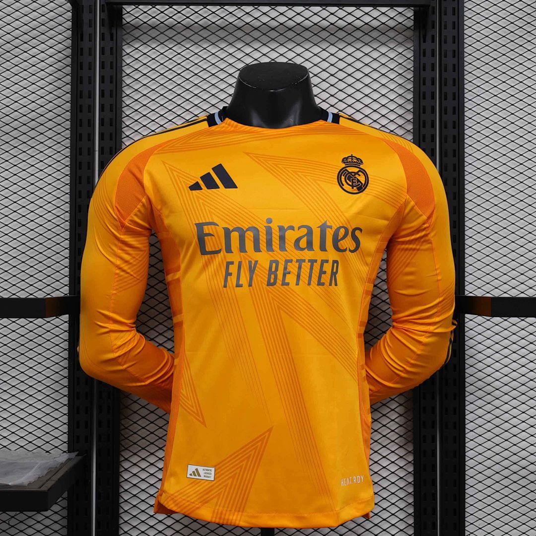 24-25 Real Madrid Away Long Sleeve Kit Player Version Shirt