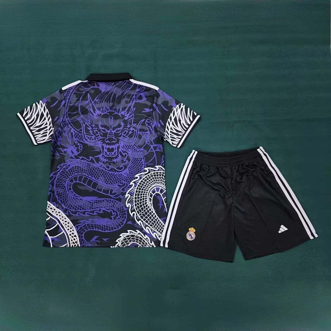 24-25 Real Madrid Specia Edition Kits Dragon Concept Blue Shirts 2