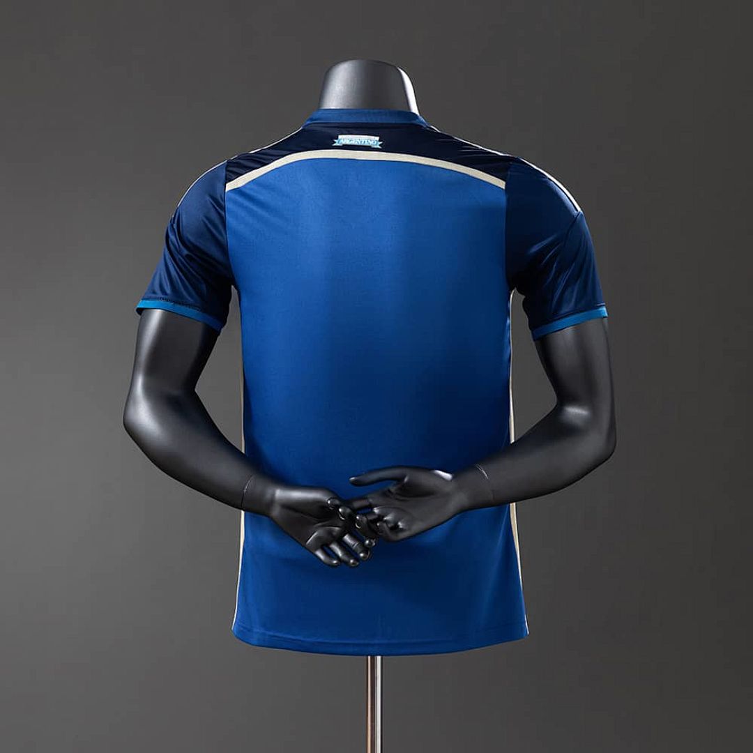 Argentina 2014 Away Player Version Retro Jersey S-3XL 6