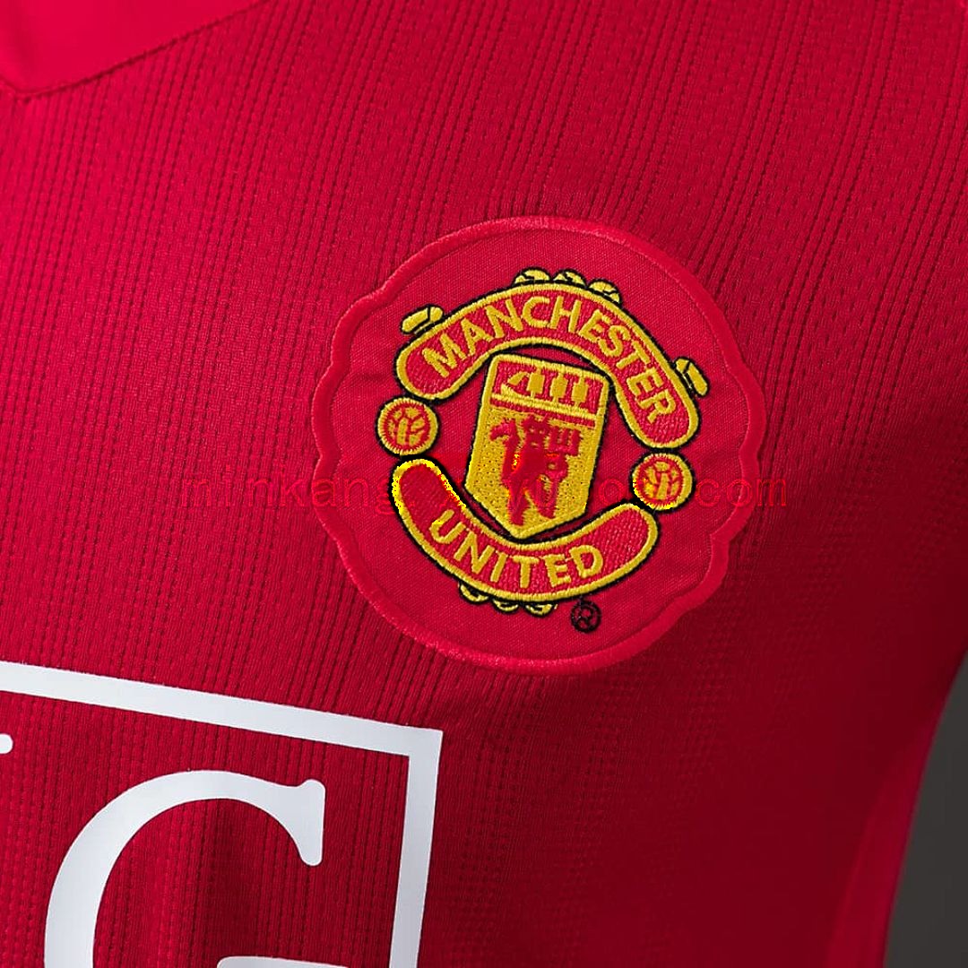 M-U 07_08 Home Player Version Retro Jersey S-3XL 4