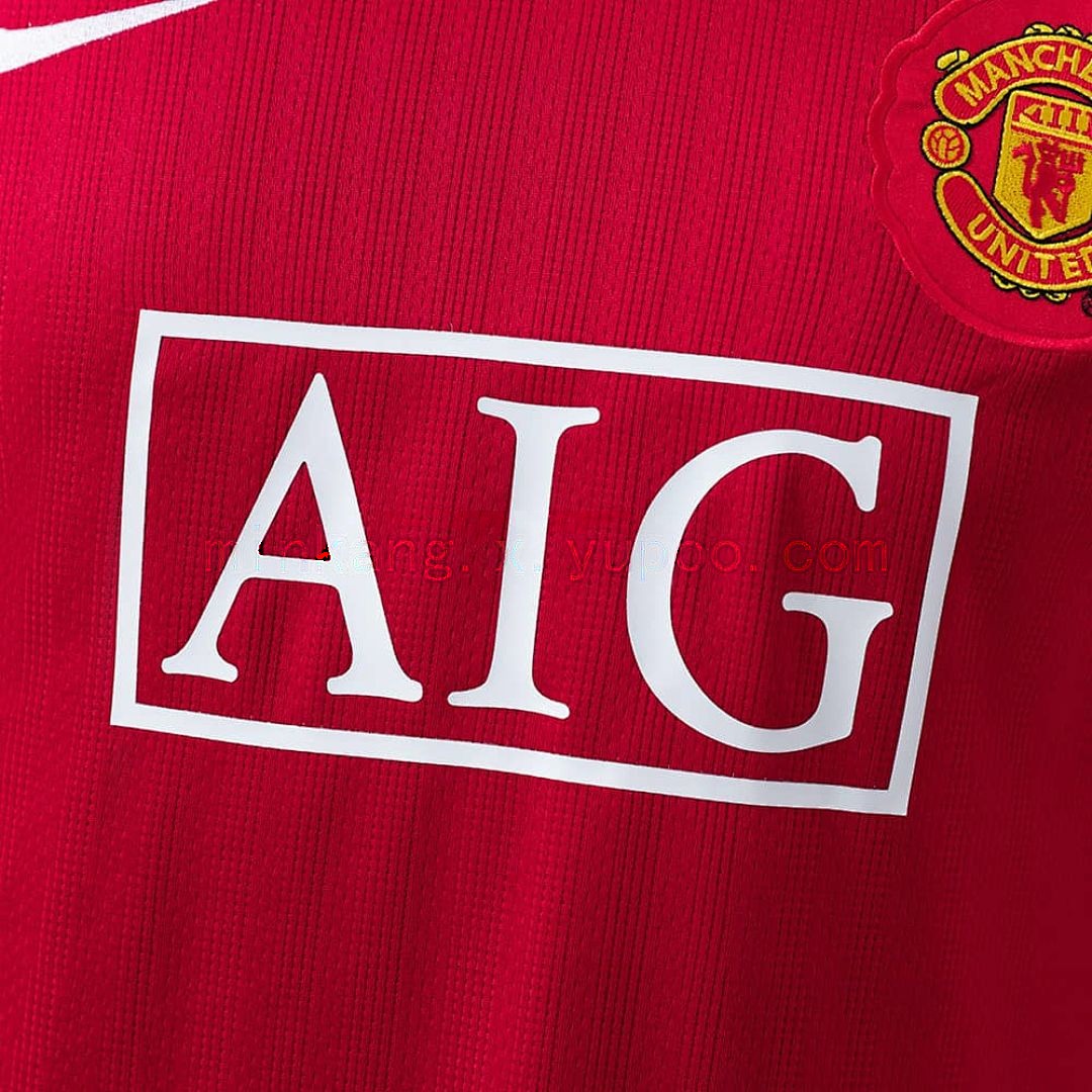 M-U 07_08 Home Player Version Retro Jersey S-3XL 5