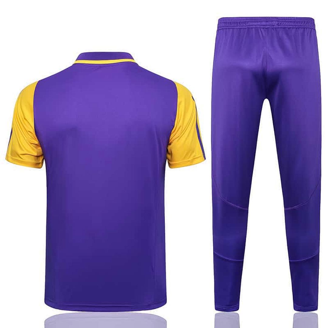 23-24 Real Madrid Purple Polo Suits 3