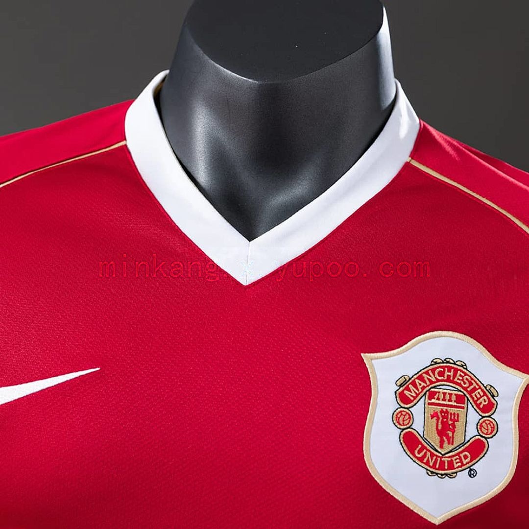 M-U 06_07 Home Player Version Retro Jersey S-3XL 7