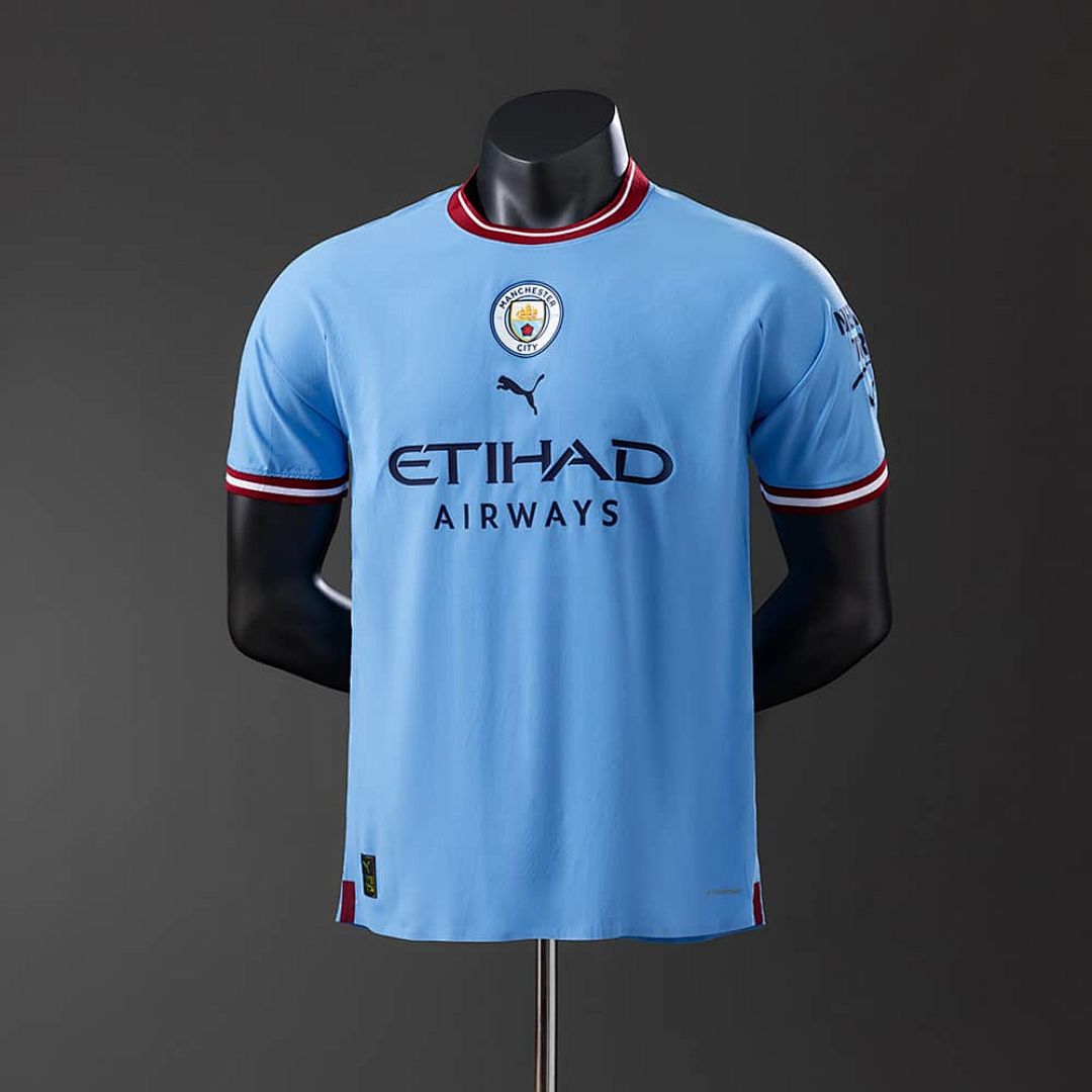 Manchester City 22_23 Home Player Version Retro Jersey S-3XL