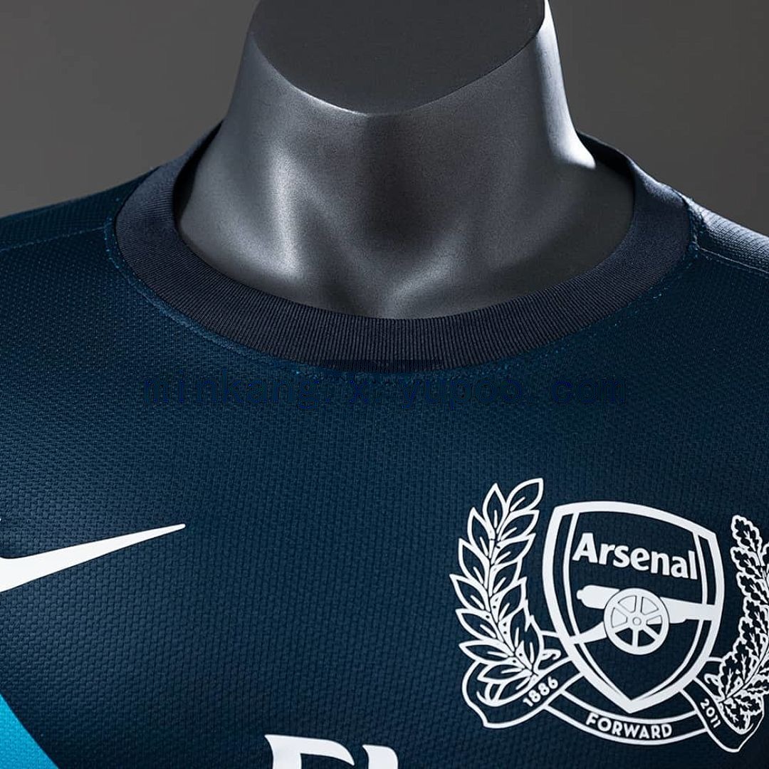 Arsenal 11_12 Away Long Sleeve Player Version Retro Jersey S-3XL 7