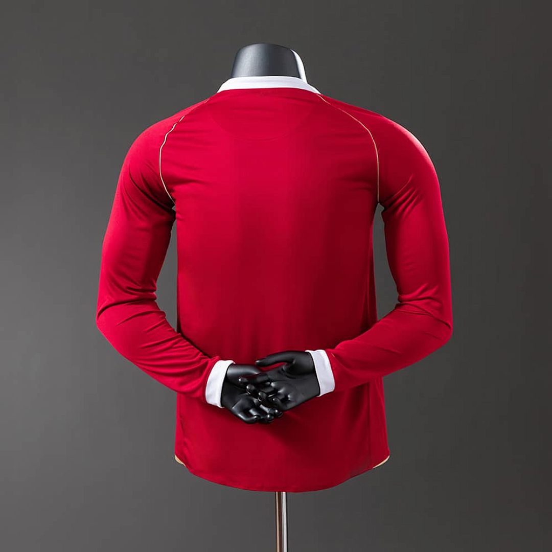 M-U 06_07 Home Long Sleeve Player Version Retro Jersey S-3XL 8