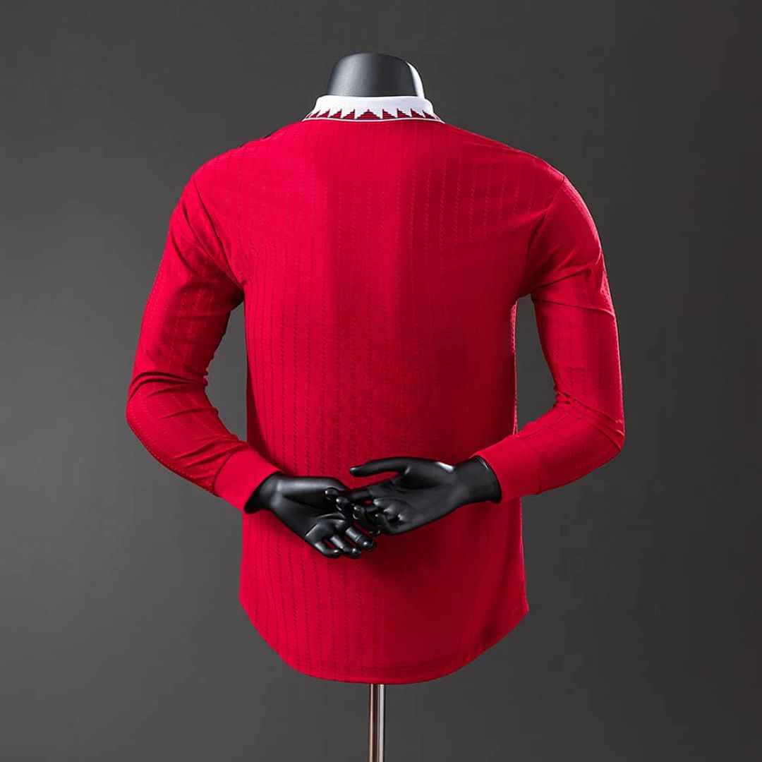 M-U 22_23 Home Long Sleeve Player Version Retro Jersey S-3XL 8